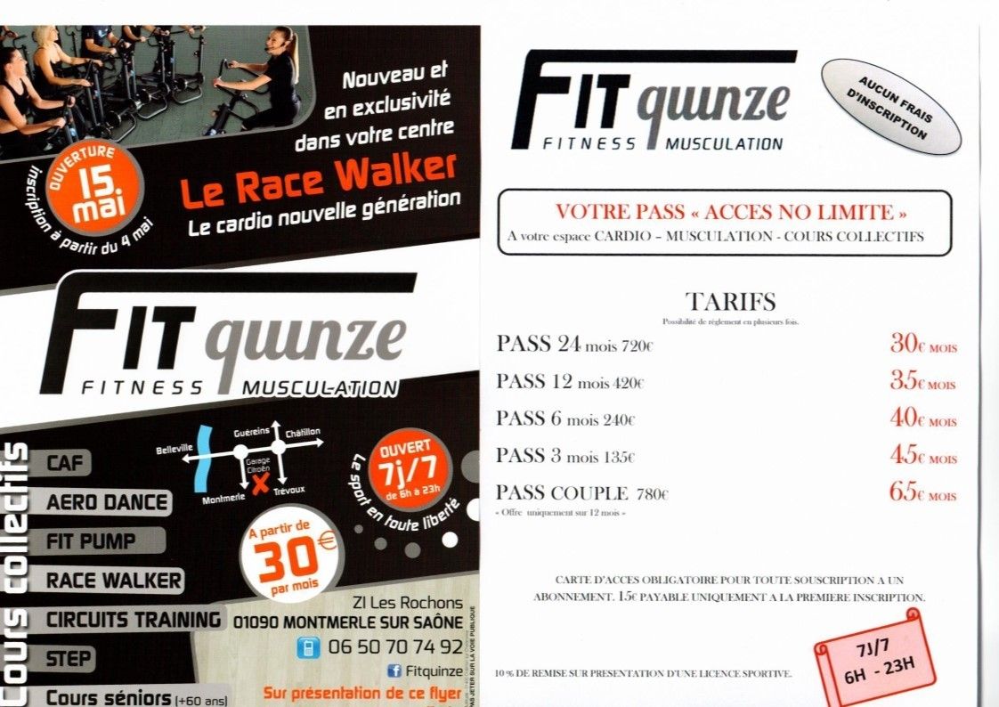 Fit Quinze: Musculation et Fitness à Montmerle