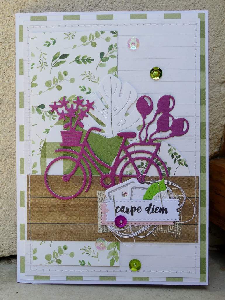 la bicyclette rose carte