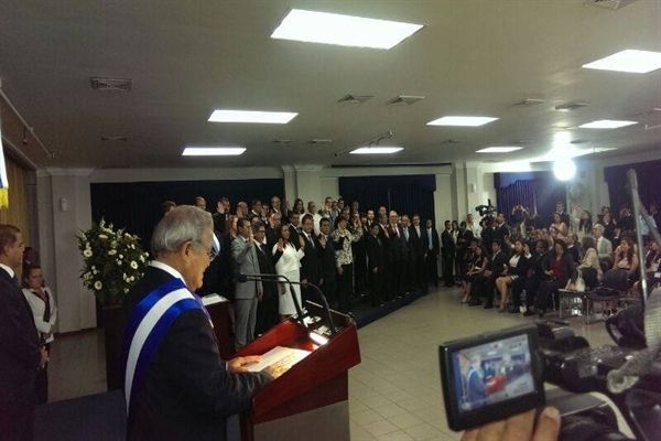 Prise de fonction de Sánchez Cerén comme Président du Salvador