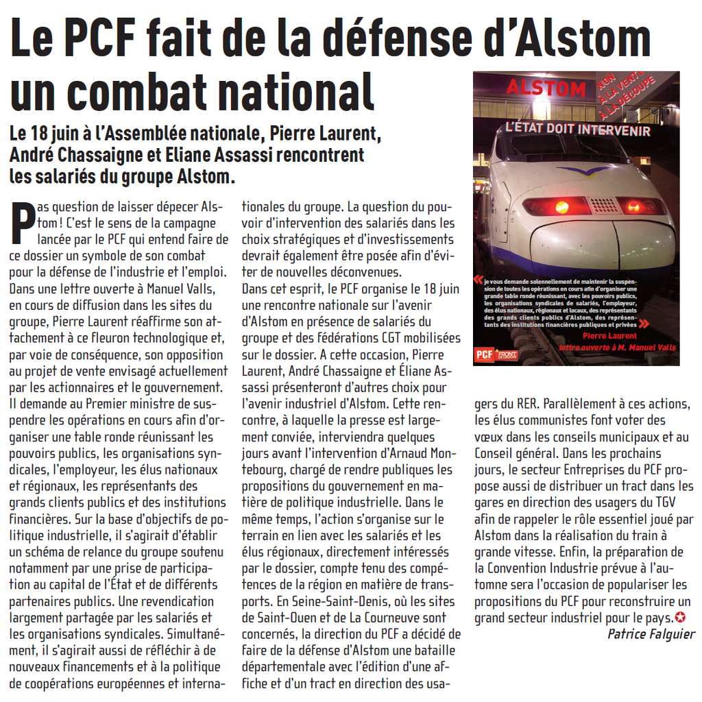 Un combat national pour Alstom