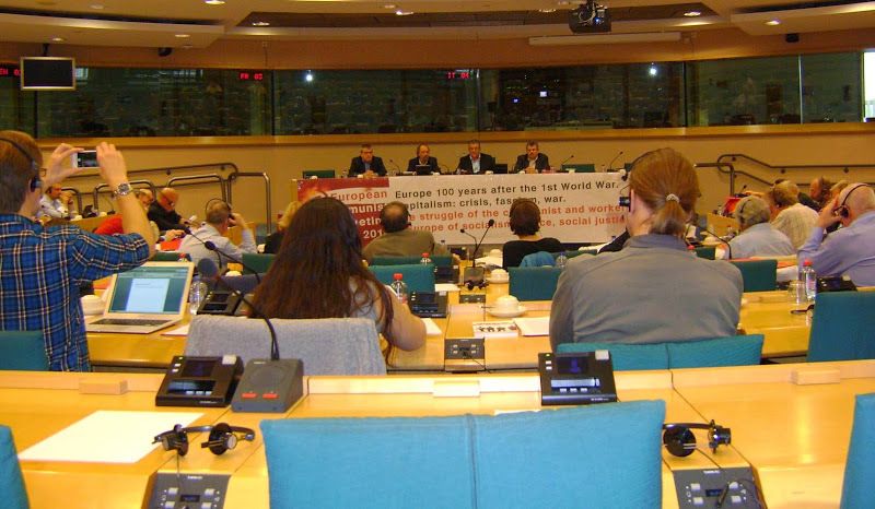 Réunion européenne communiste 2014 : Pour un mouvement communiste européen fort, contre les unions impérialistes, pour le renversement du capitalisme.
