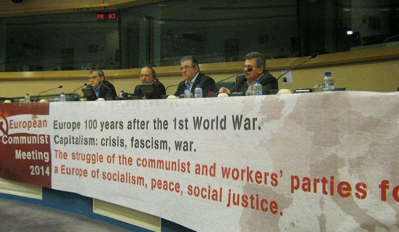 Réunion européenne communiste 2014 : Pour un mouvement communiste européen fort, contre les unions impérialistes, pour le renversement du capitalisme.