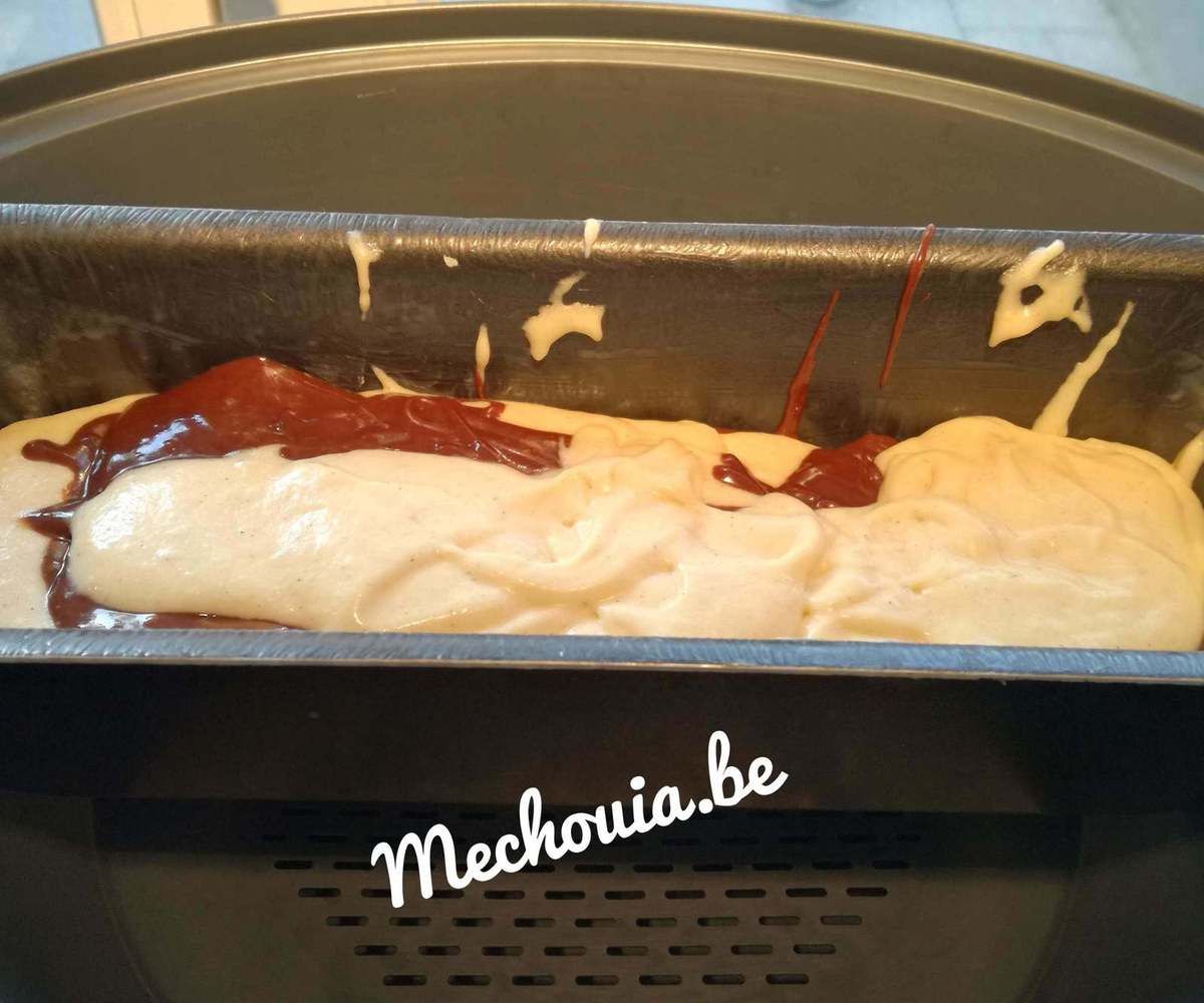 Gateau Marbre Chocolat Vanille Cuisson Vapeur Mechouia