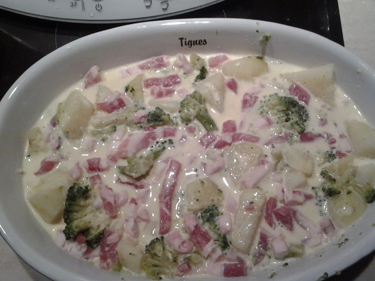 Gratin Brocolis Pomme De Terre Thermomix Gratin de brocolis au thermomix - La cuisine de poupoule
