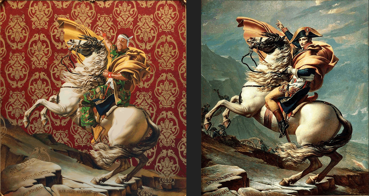 Kehinde Wiley ''Napoléon leading the army over the Alps" (2005)