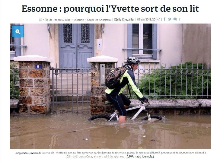 Une vidéo "témoignage" sur les inondations à Saint Rémy Lès Chevreuse réalisée par l'association du « Petit Chevincourt ».