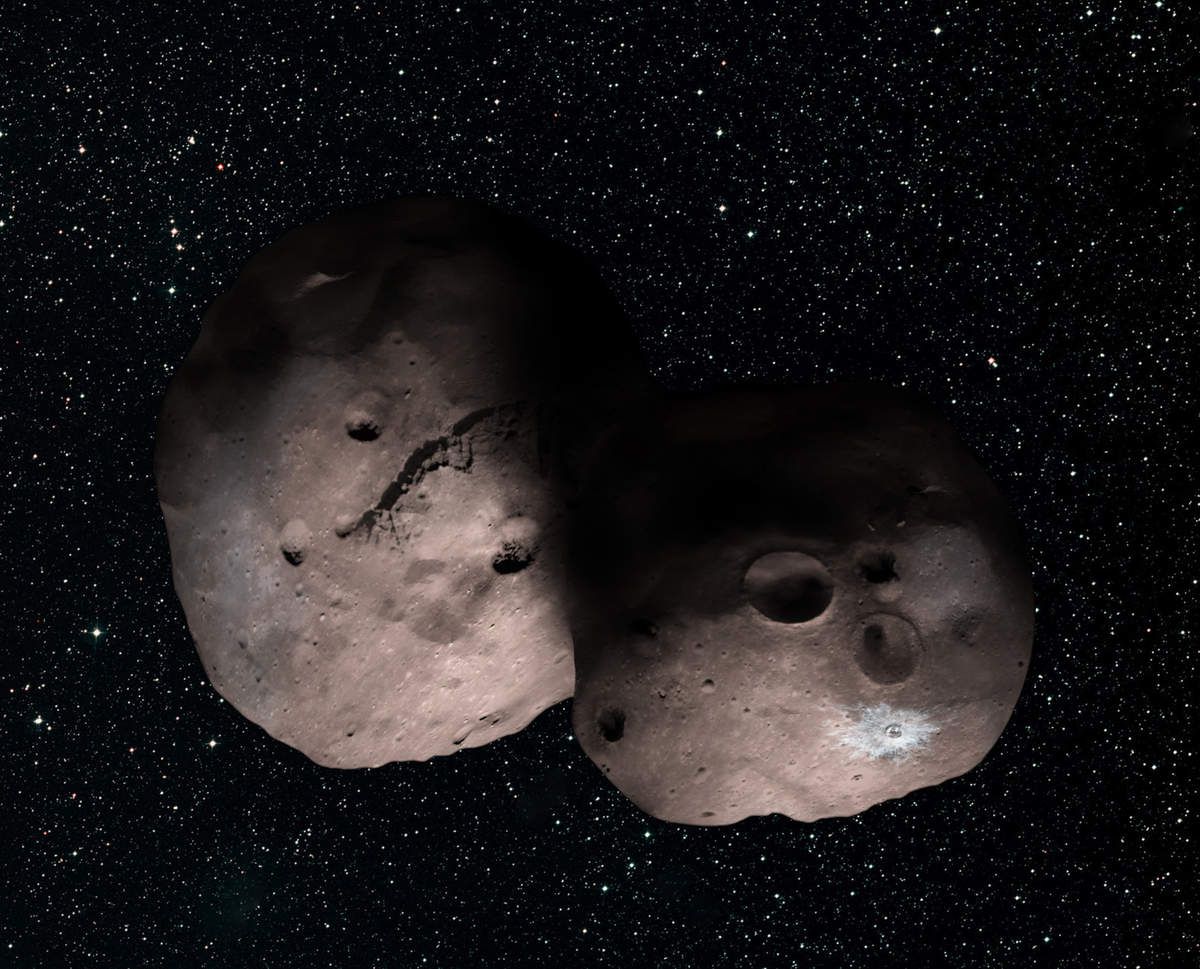 Kuiper-Gürtel Objekt MU 69 Quelle: NASA/JHUAPL/SwRI/Alex Parker