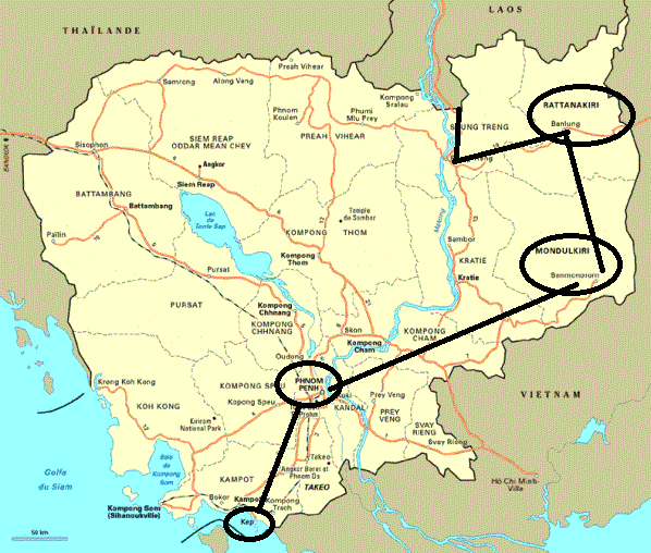 Cartes postales de Phnom Penh