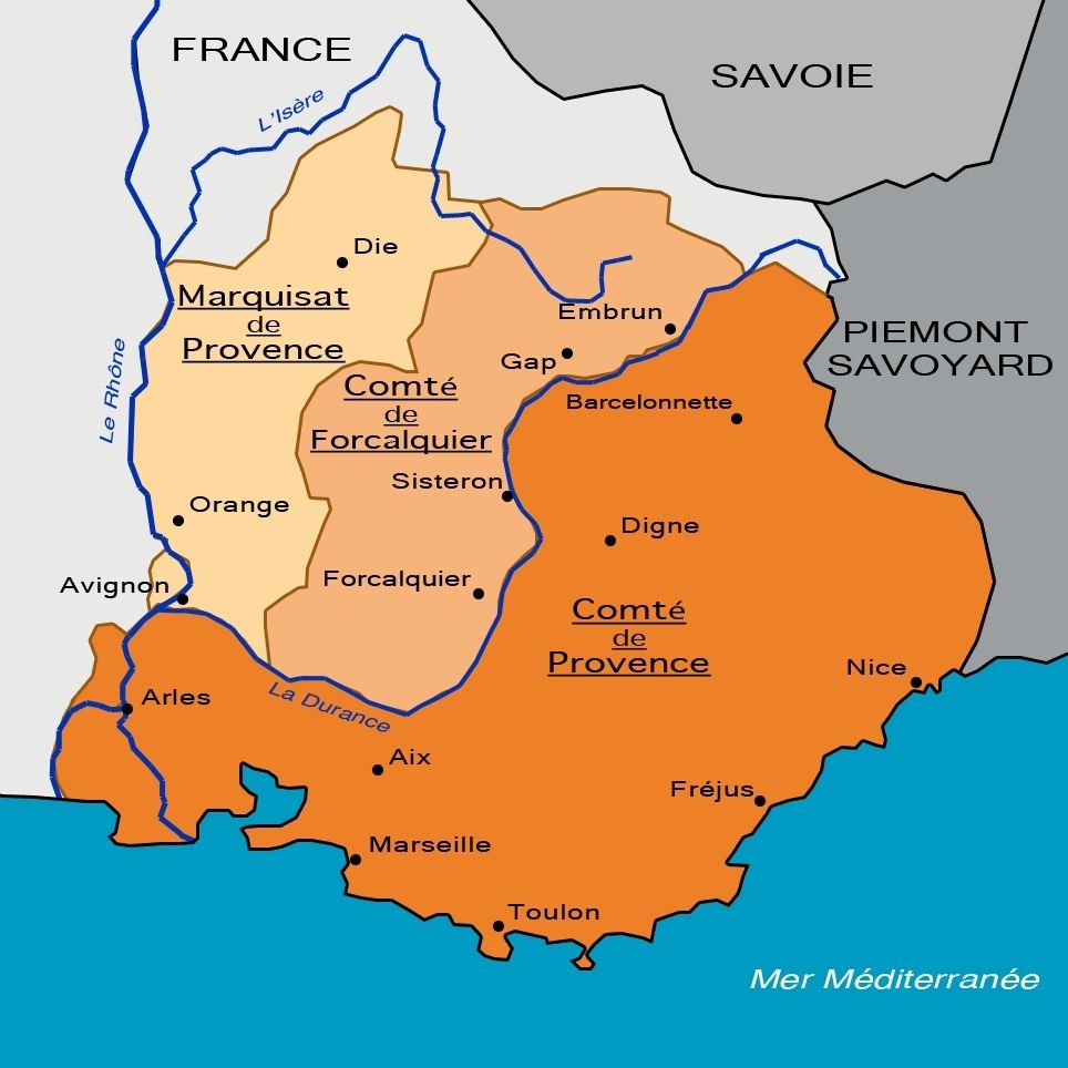 Sang et Or, drapeau de la Provence  l'estrangiè e li santoun
