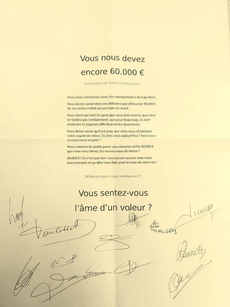 Lettre adressée to Jean-Charles de Paeuw