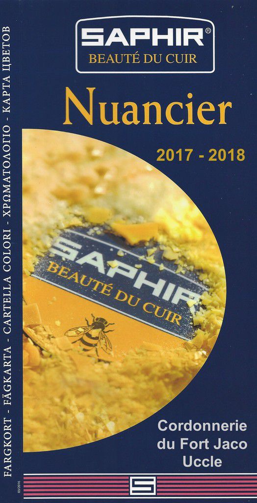nouveau nuancier saphir 2017-2018