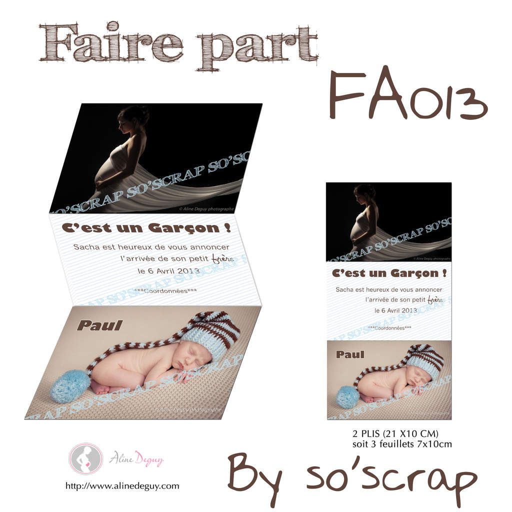 Naissance : Livre photos, faire-part - Studio-Scrap