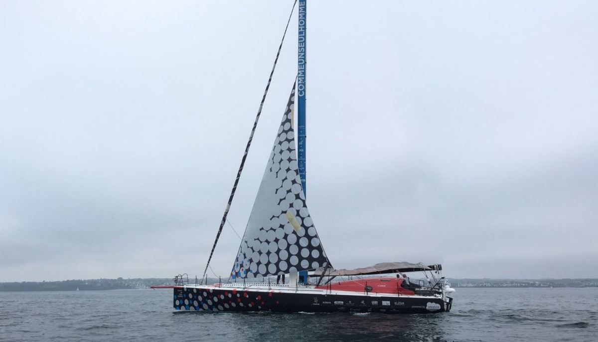 Fin de Vendée Globe sous voile d'avant, pour Eric Bellion - ActuNautique.com