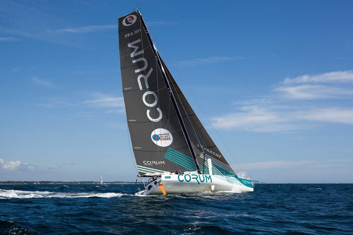 Nicolas Troussel avec Jean Le Cam sur la Transat Jacques Vabre 2019 -  ActuNautique.com