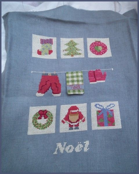 Une très ancienne broderie.... et un nouveau cadre