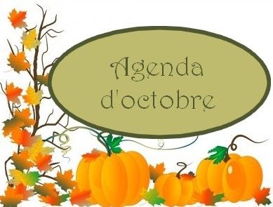 Agenda d'octobre