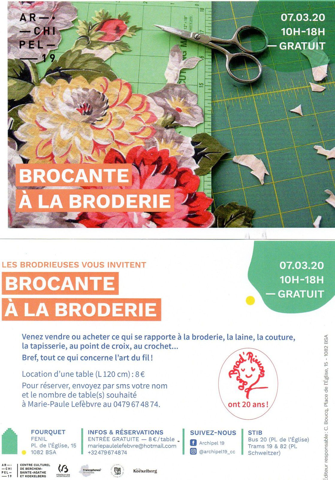 Agenda de mars... France et même en Belgique !