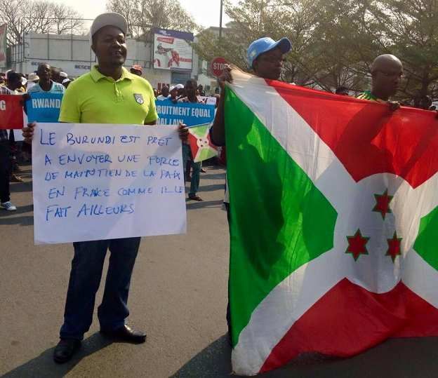 manifestation au Burundi contre la France