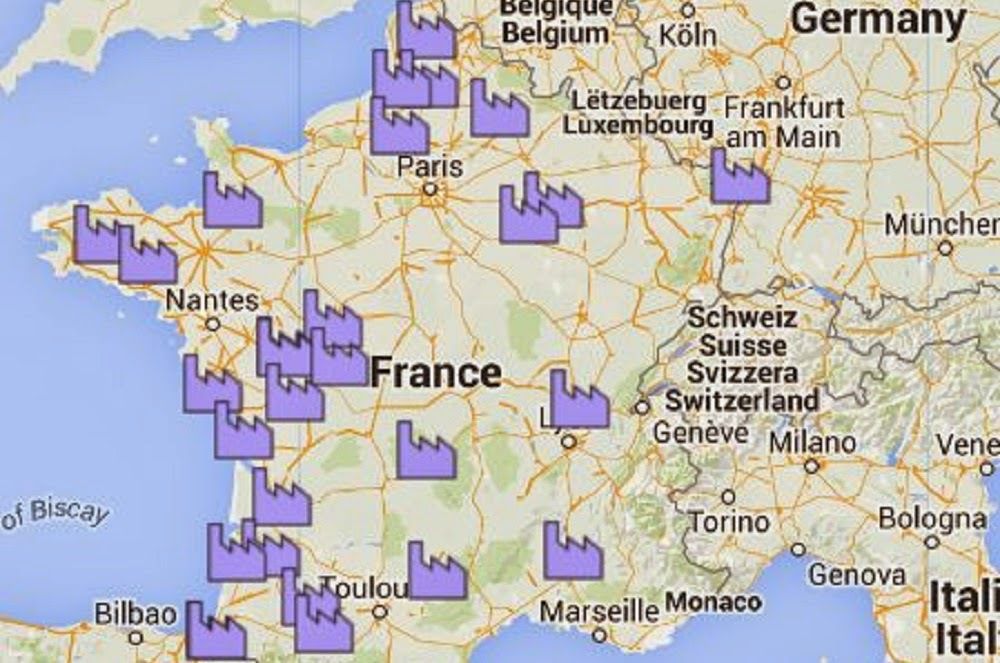 France: carte interactive des projets des Mega-fermes-usines à venir 