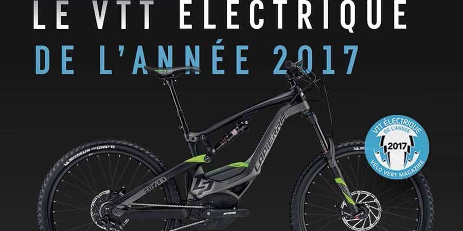 Résultat du VTT électrique de l'année 2017 de VELO VERT " Lapierre Overvolt  AM 700+ Carbon" . - VTT a 2