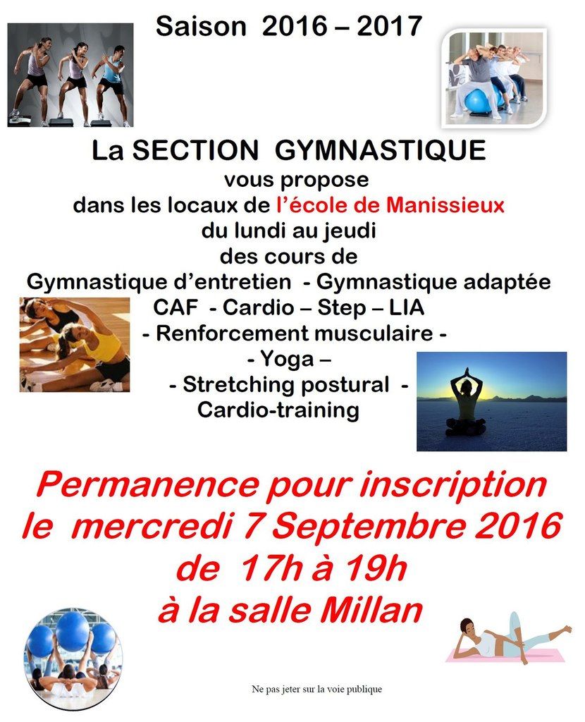 Des nouvelles de la section GYM