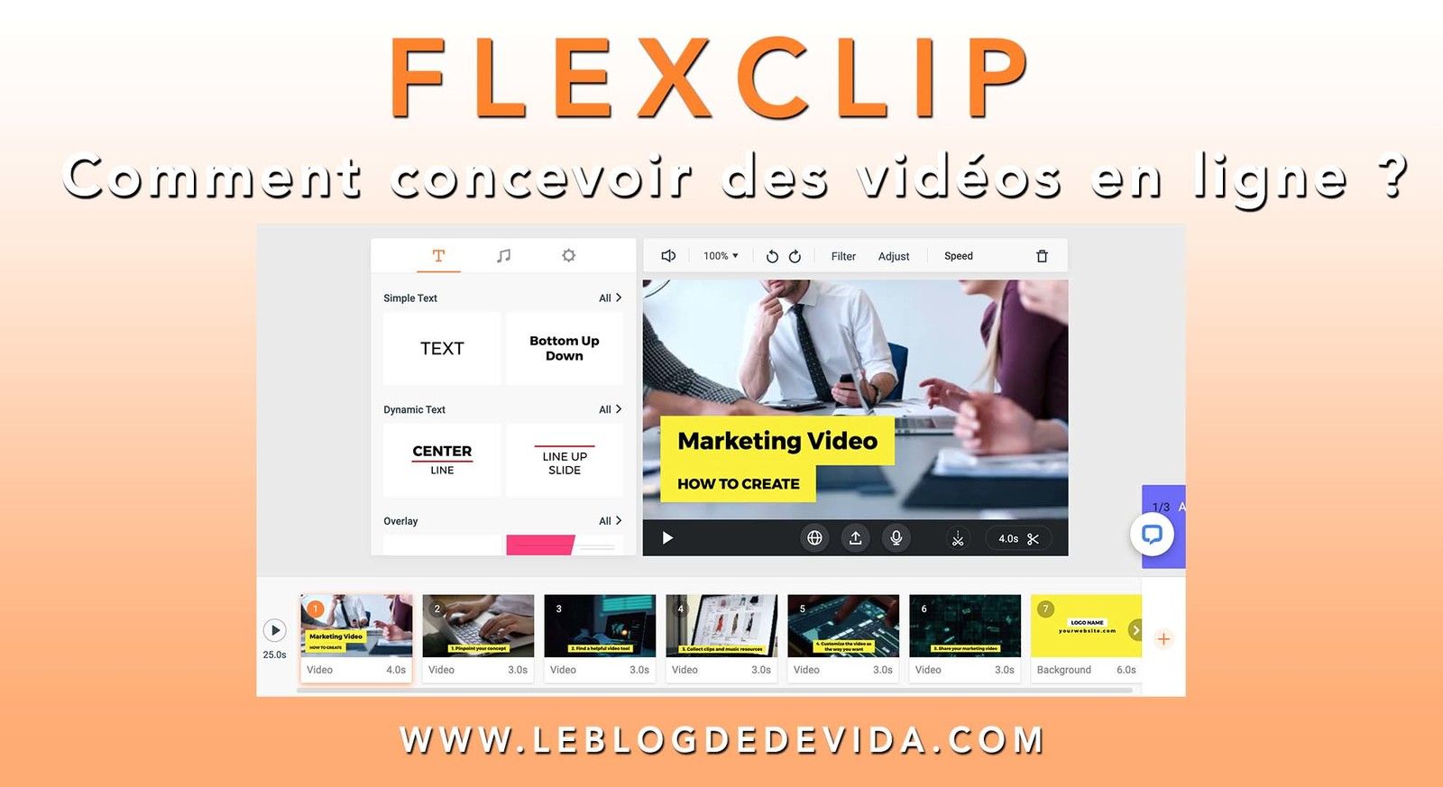 FlexClip comment concevoir des vidéos en ligne