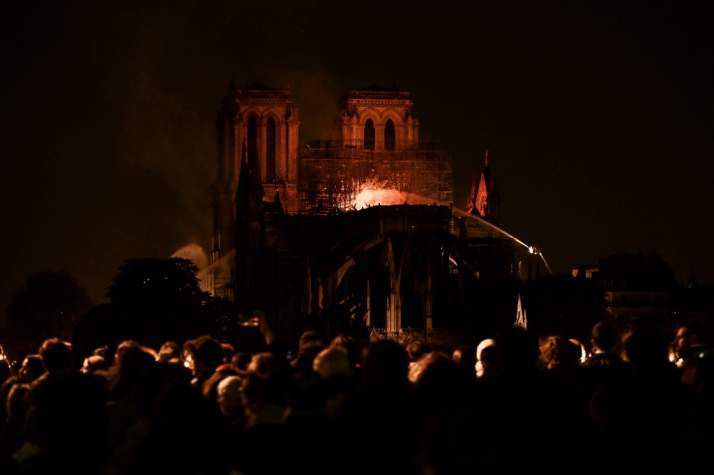 Notre-Dame du 15 avril © AFP