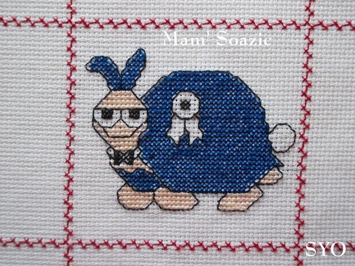 Plaid Tortues brodées : Tortues Case, Playmette Playboy et Charente Maritime