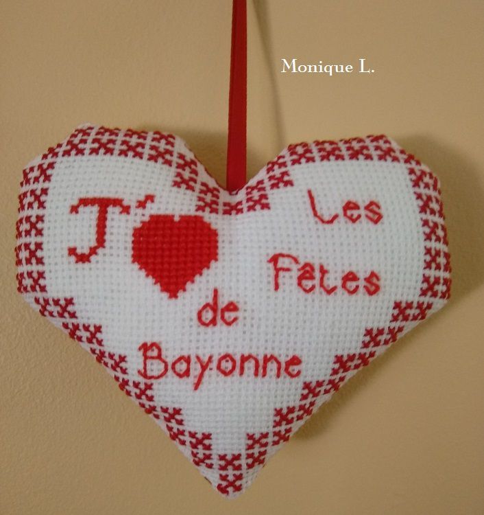 Cœur Valentin spécial Fête de Bayonne