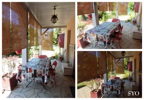 Jardin de Fille : Préau installé