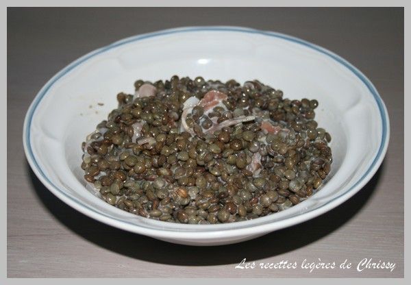 Salade De Lentilles Jambon Cru Sauce Cremeuse Au Vinaigre De Noix