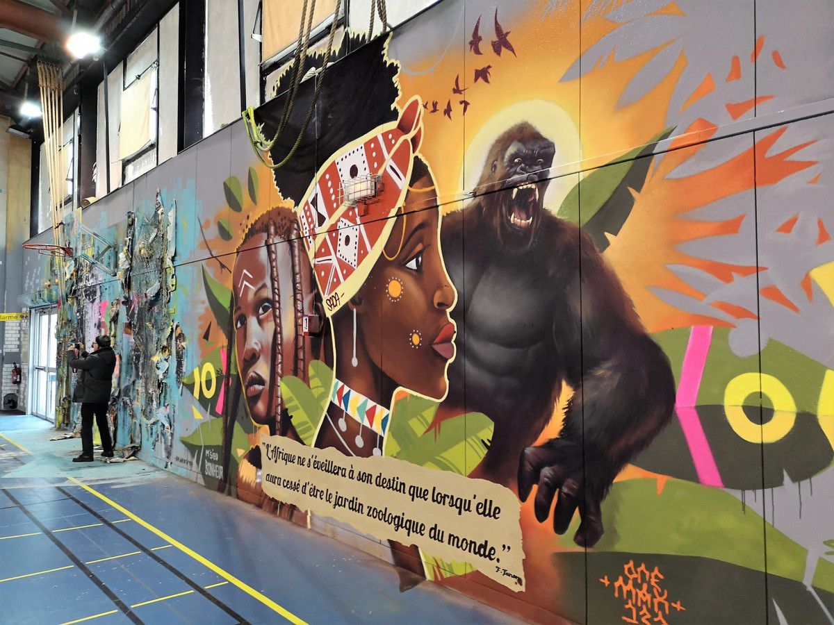 Le street art envahit un gymnase avant démolition à Saint-Maur-Des-fossés