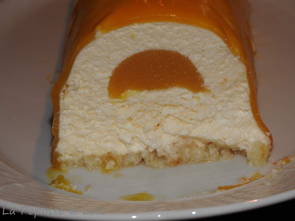 Buche Mangue Et Vanille Sur Dacquoise A La Noix De Coco Thermomix Ou Pas La Popotte Lolo