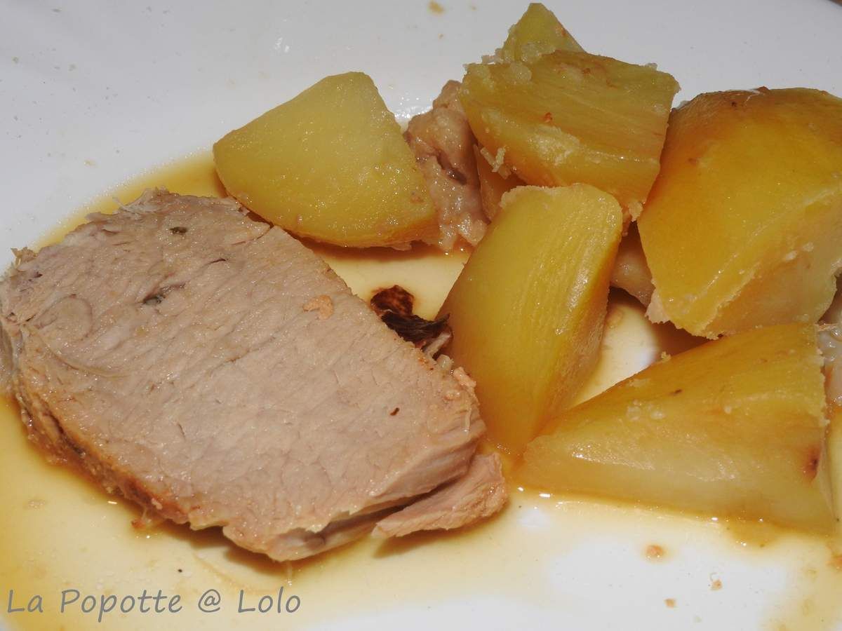 Cochon au Lait et ses pommes de terre au Cookeo (rôti de porc au lait) - La  popotte @ lolo