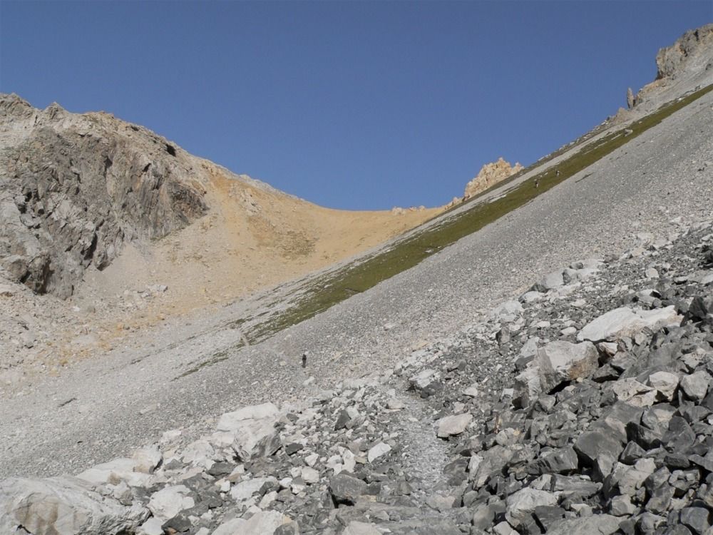 La Pointe des Fonds (3024) à partir du Pont de la Pêche par le Col Rouge -  RANDONNEES SPORTIVES