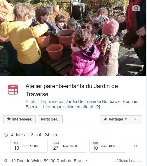 Atelier parents-enfants du Jardin de Traverse