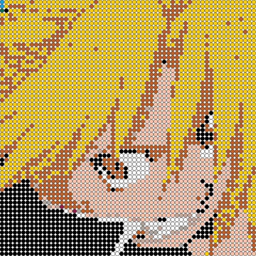 Pixel art manga Dessin Facile, Modèle Difficile, Séries
