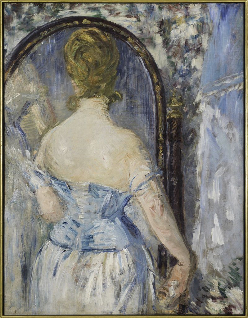 Édouard Manet Before the Mirror (Devant la glace), 1876 Oil on canvas 93 x 71.6 cm Solomon R. Guggenheim Museum, New York Thannhauser Collection, Gift, Justin K. Thannhauser 78.2514.27 © Solomon R. Guggenheim Foundation, New York (SRGF)