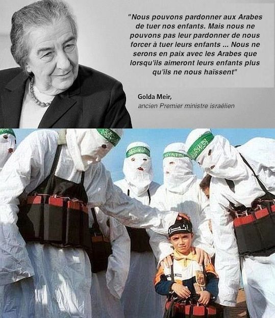 Golda Meir decrit bien la tragedie israelienne.