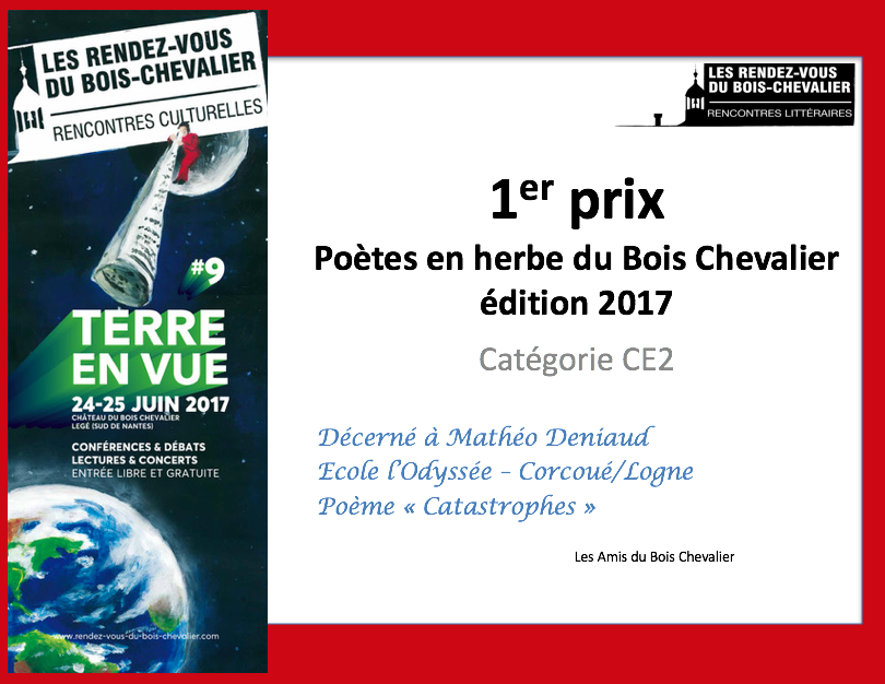 Le Prix des poètes en herbe 2017