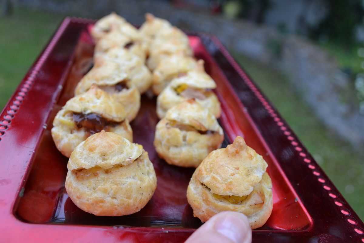 Choux à La Mousse De Foie Gras Thermomix GOUGERES au FOIE GRAS & FIGUES CONFITES 3 - KANISETTE
