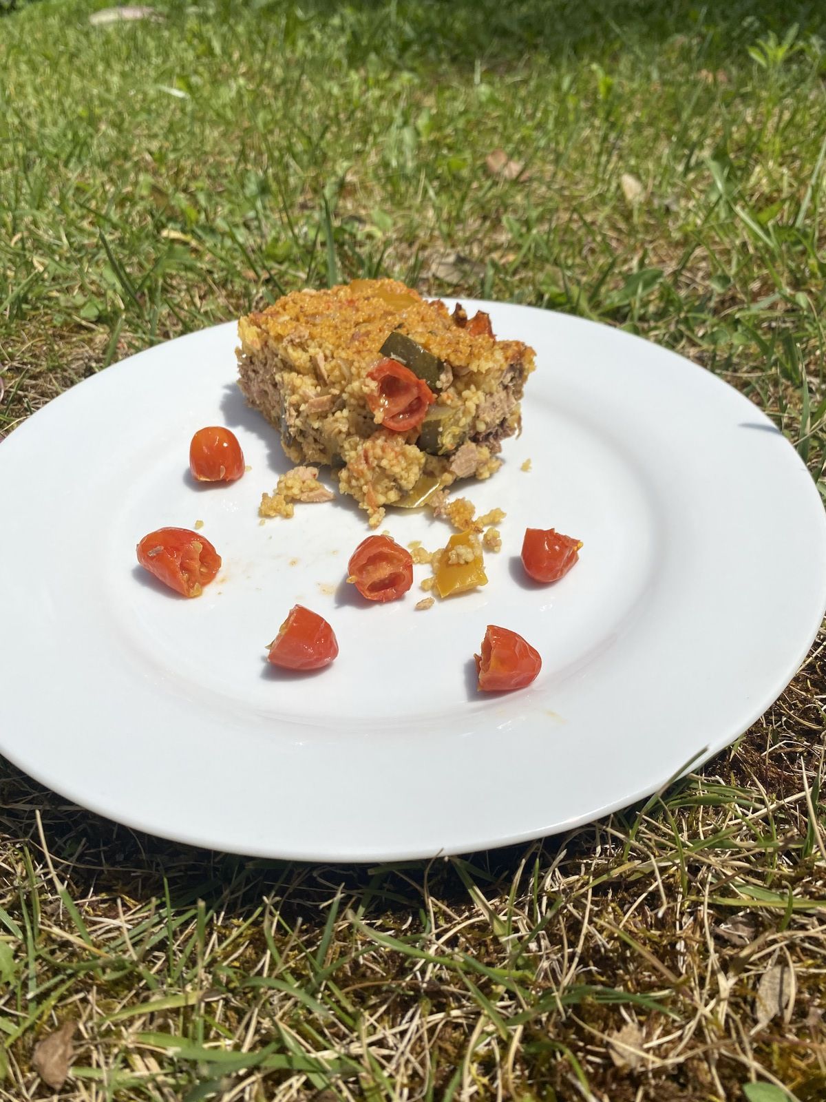 Gateau De Semoule Aux Douces Epices Et Ratatouille 3 Et 2 Kanisette