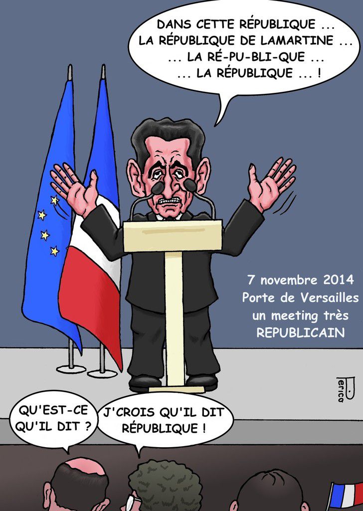 Un meeting très républicain de Sarkozy