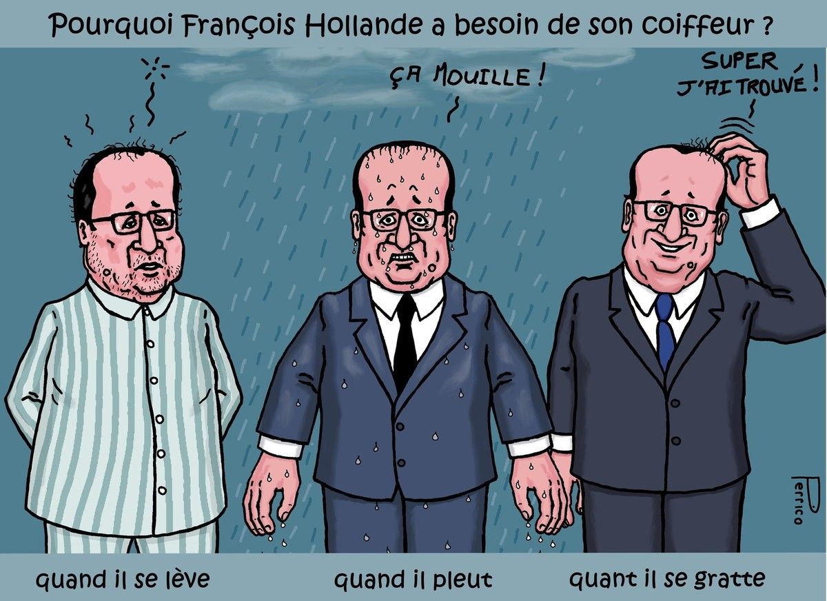 François Hollande, coiffeur