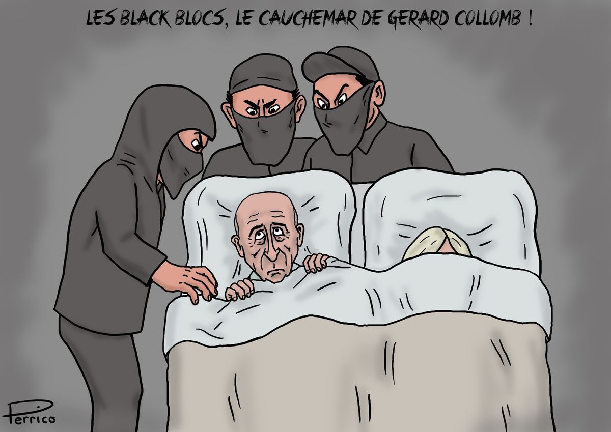 Gérard Collomb, black blocs