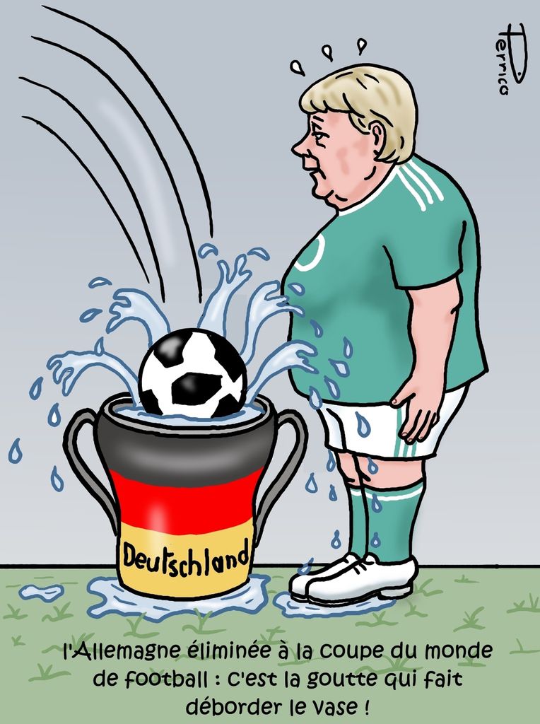 Angela Merkel, coupe du monde de football