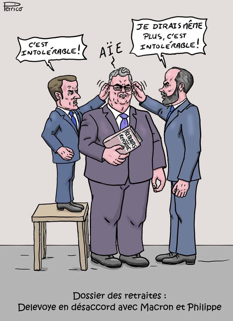 Emmanuel Macron, Jean-Paul Delevoye, Edouard Philippe