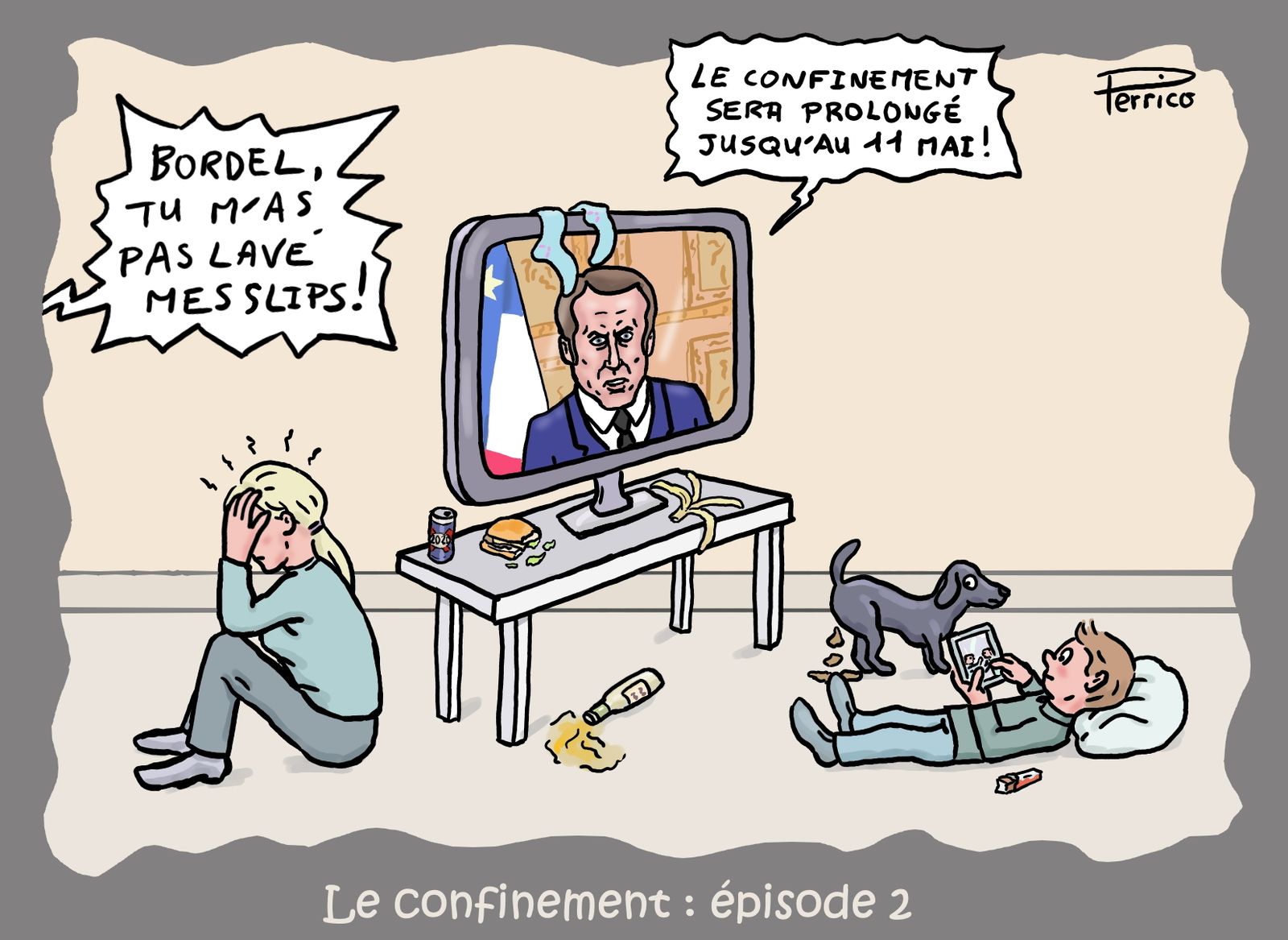 Emmanuel Macron, Covid-19, coronavirus, confinement