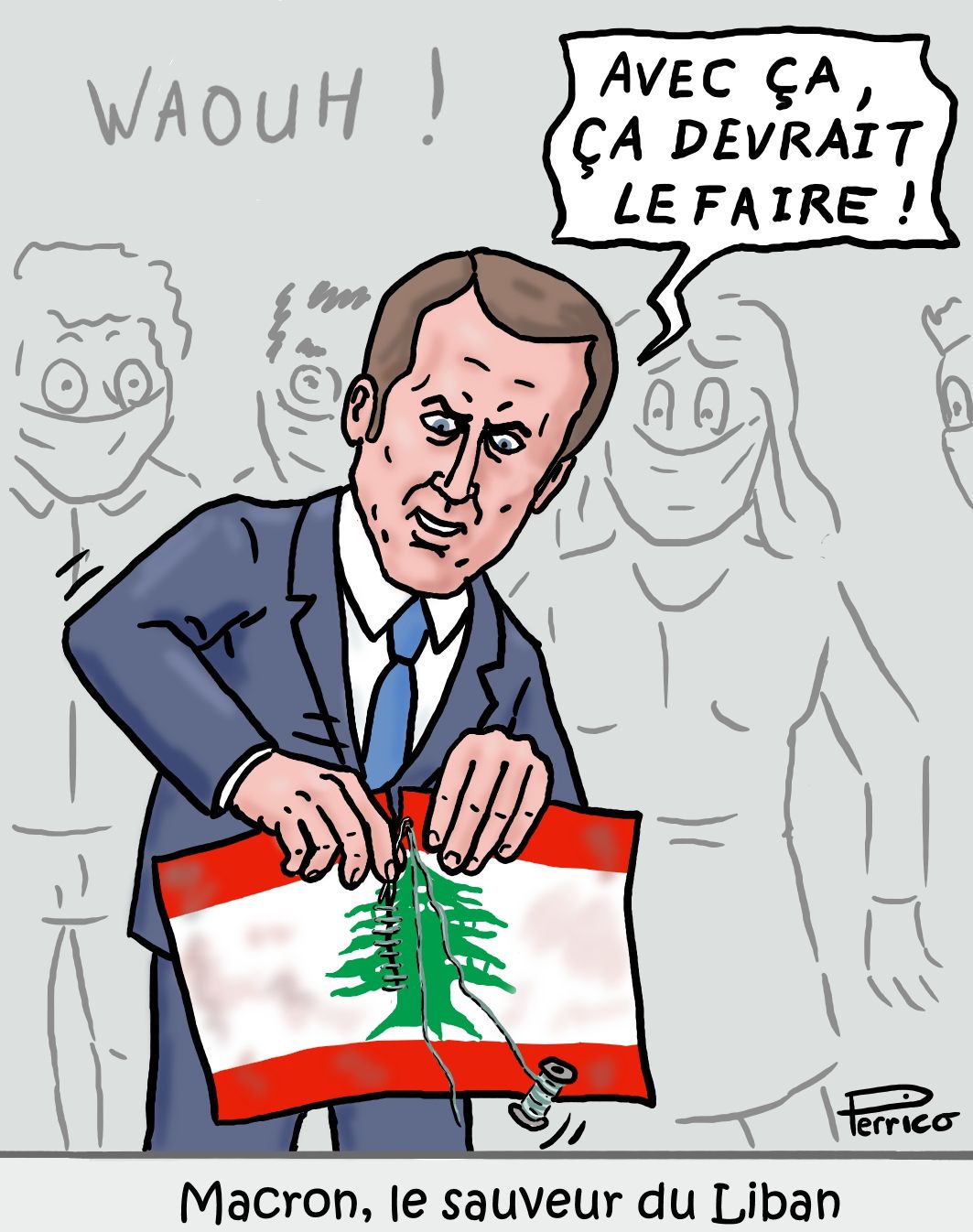 Emmanuel Macron au Liban
