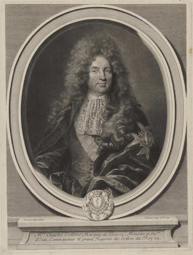 Gérard Édelinck d'après Rigaud, portrait ce Charles Colbert de Croissy, 1691. Coburg, Kunstsammlungen der Veste Coburg, Inv. VIII,352,34 © d.r.